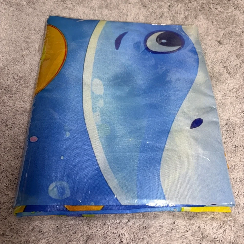 Under the Sea 9th Birthday Banner Shark Ocean Theme‎ Party Backdrop 71x43in NEW